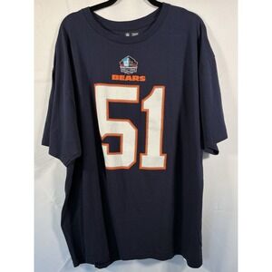 NFL Team Apparel shirt Size 2XL Bears #51 Dick Butkus hall of fame